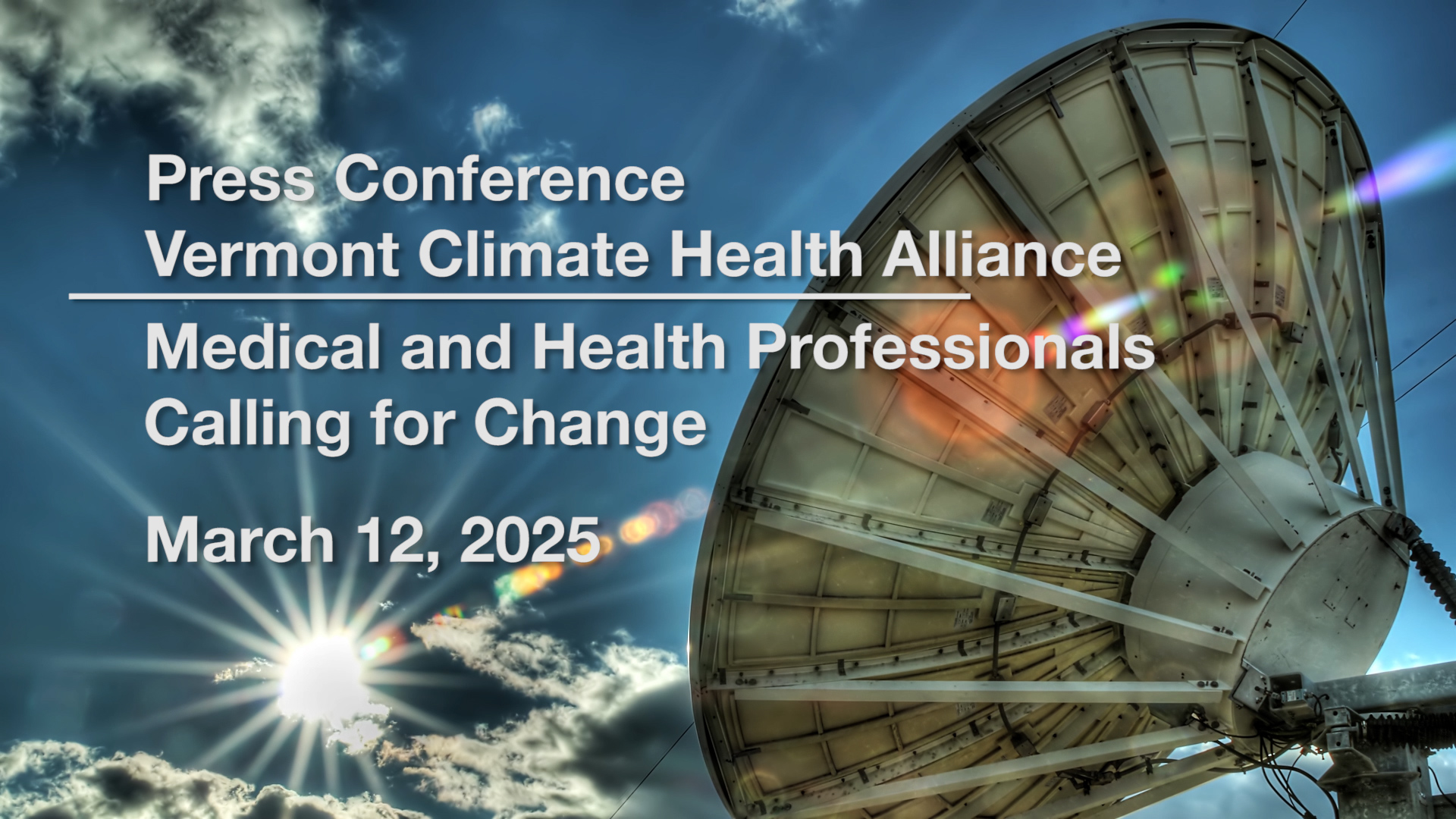 Vermont Climate Health Alliance - Medical and Health Professionals ...