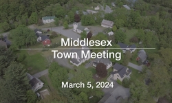 Middlesex Selectboard - Town Meeting March 5, 2024 [MSB]