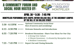 A New Day for Montpelier - Community Forum LIVE 4/30/2026 at 6:15PM