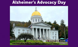 Join us for Alzheimer's Advocacy Day on April 27, 2022 from Montpelier VT