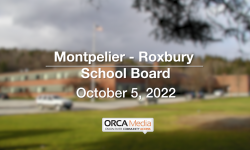 Montpelier-Roxbury School Board - October 5, 2022