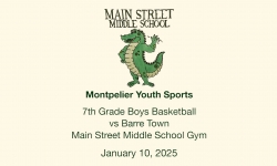 Montpelier Youth Sports - 7th Grade Boys Basketball 1/10/2025    