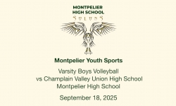 Montpelier Youth Sports - Varsity Boys Volleyball vs Champlain Valley Union High School 9/18/2025