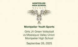 Montpelier Youth Sports - JV Girls Volleyball vs Missisquoi Valley Union 9/26/2025