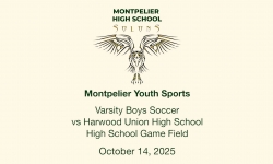 Montpelier Youth Sports - Varsity Boys Soccer vs Harwood Union High School 10/14/2025