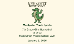 Montpelier Youth Sports - 7th Grade Girls Basketball vs U-32 1/8/2026