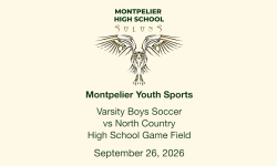Montpelier Youth Sports - Varsity Boys Soccer vs North Country 9/26/2026