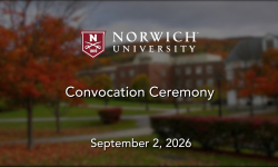 Norwich University - Convocation Ceremony 9/2/2026