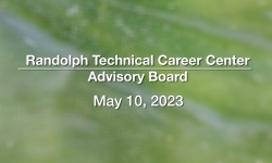 Randolph Technical Career Center School Board - May 10, 2023