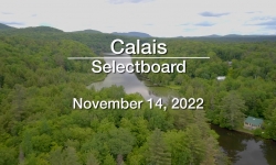 Calais Selectboard - November 14, 2022