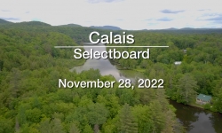Calais Selectboard - November 28, 2022