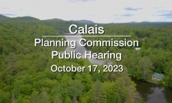 Calais Planning Commission - October 17, 2023 [CPC]