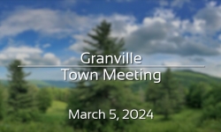 Granville - Town Meeting March 5, 2024 [G]