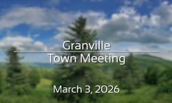 Granville - Town Meeting March 3, 2026 [G]