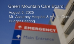 Green Mountain Care Board - Mt. Ascutney Hospital and Health Center - Budget Hearing 8/5/2025