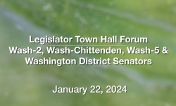 Wash-2, Wash-Chittenden, Wash-5, and Washington District Senators 1/22/2024