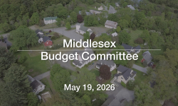 Middlesex Budget Committee - May 19, 2026 [MBC]