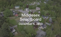Middlesex Selectboard - December 5, 2023 [MSB]