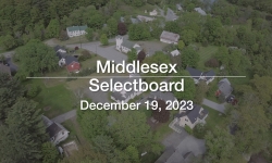 Middlesex Selectboard - December 19, 2023 [MSB]