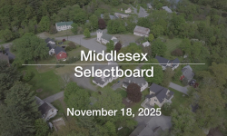 Middlesex Selectboard - November 18, 2025 [MSB]