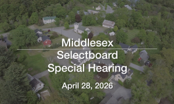 Middlesex Selectboard - April 28, 2026 [MSB]