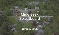 Middlesex Selectboard - June 2, 2026 [MSB]