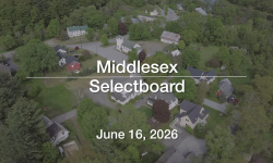 Middlesex Selectboard - June 16, 2026 [MSB]