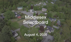 Middlesex Selectboard - August 4, 2026 [MSB]