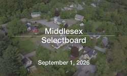 Middlesex Selectboard - September 1, 2026 [MSB]