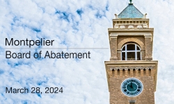 Montpelier Board of Abatement - March 28, 2024 [MBA]