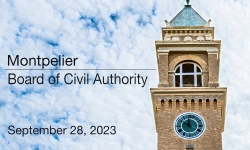 Montpelier Board of Civil Authority - September 28, 2023 [MBCA]