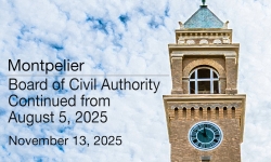 Montpelier Board of Civil Authority - Continued Meeting from August 5, 2025 11/13/2025 [MBCA]