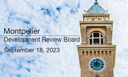 Montpelier Development Review Board - September 18, 2023 [MDRB]