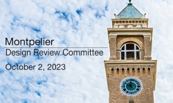 Montpelier Design Review Committee - October 2, 2023 [MDRC]