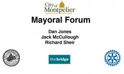 Montpelier Rotary and The Bridge  - Montpelier Mayoral Forum 2/27/2023