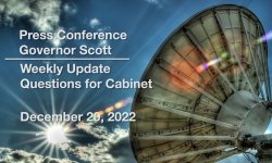 Press Conference - Governor Scott and Administration Officials Weekly Update 12/20/2022