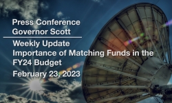 Press Conference - Governor Scott and Administration Officials Weekly Update 2/23/2023