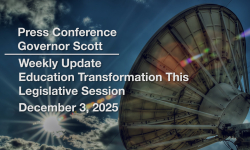 Press Conference - Governor Scott and Administration Officials Weekly Update 12/3/2025