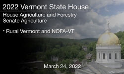 Vermont State House - Rural Vermont and NOFA-VT 3/24/2022