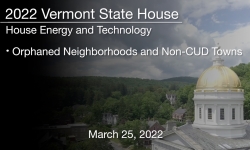 Vermont State House - Orphaned Neighborhoods and Non-CUD Towns 3/25/2022