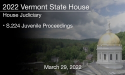 Vermont State House - S.224 Juvenile Proceedings 3/29/2022