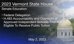 Vermont State House - Federal Delegation and H.483 5/2/2023