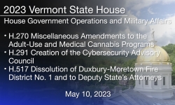 Vermont State House - H.270, H.291, and H.517 5/10/2023