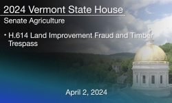 Vermont State House - H.614 Land Improvement Fraud and Timber Trespass 4/2/2024