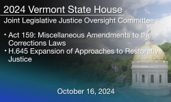 Vermont State House - Act 159 and H.645 10/16/2024