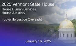 Vermont State House - Juvenile Justice Oversight 1/16/2025