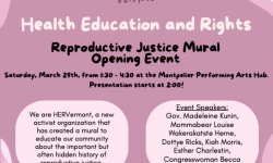 HERVermont Mural Opening LIVE 3/29/2025 at 2:00PM