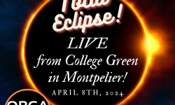 Montpelier's Total Eclipse 2024 - VCFA Green