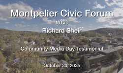 Community Producer Richard Sheir Community Media Day Testimonial 10/20/2025