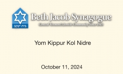 Beth Jacobs Synagogue - Yom Kippur Kol Nidre 10/11/2024